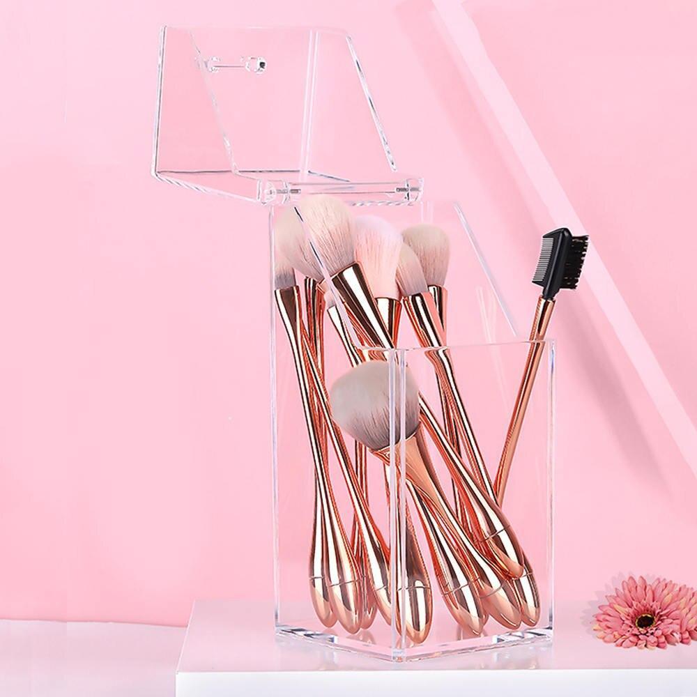 Pot pour Pinceaux de Maquillage Transparent - Range Maquillage