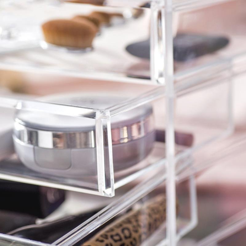 Rangement Maquillage Acrylique Transparent - Range Maquillage