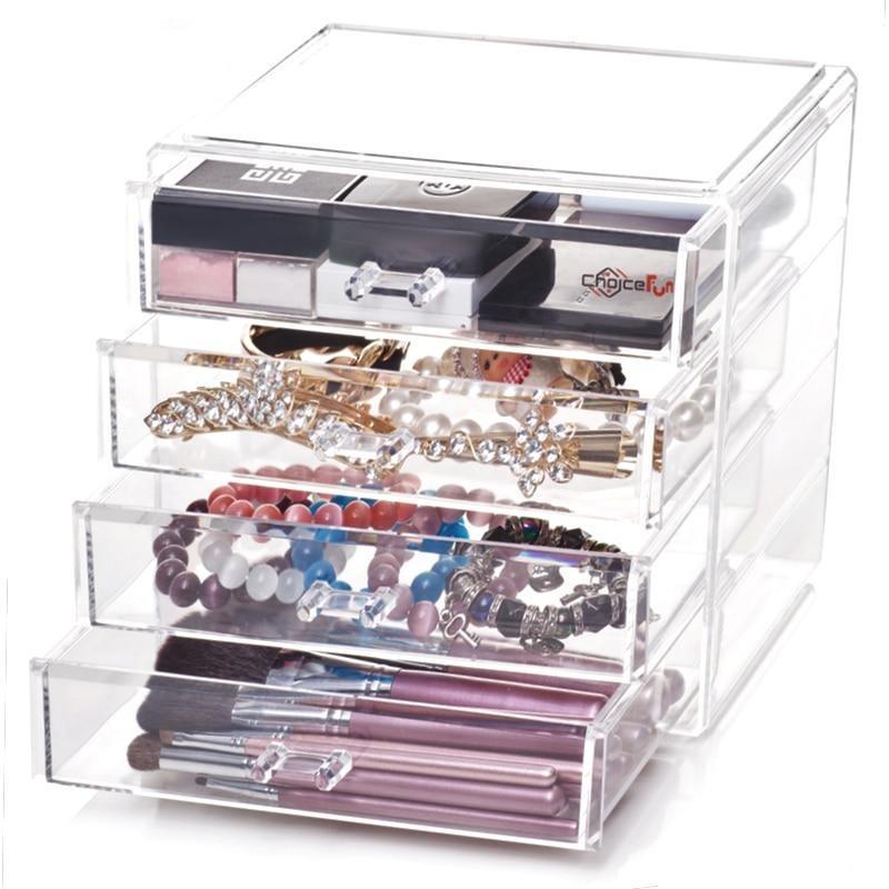 Rangement Maquillage Acrylique Transparent - Range Maquillage