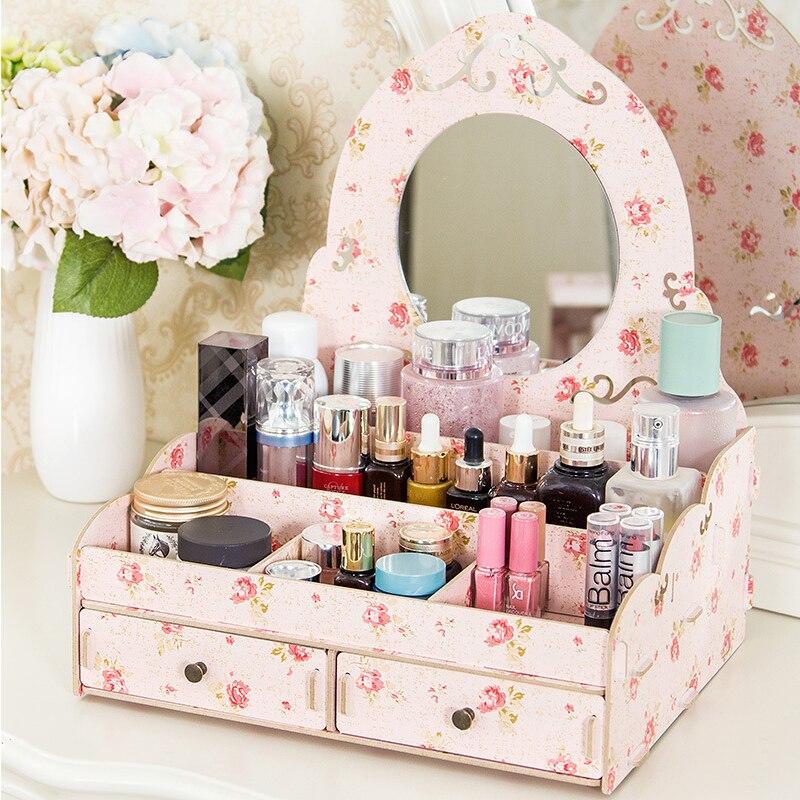 Rangement Maquillage Miroir - Range Maquillage