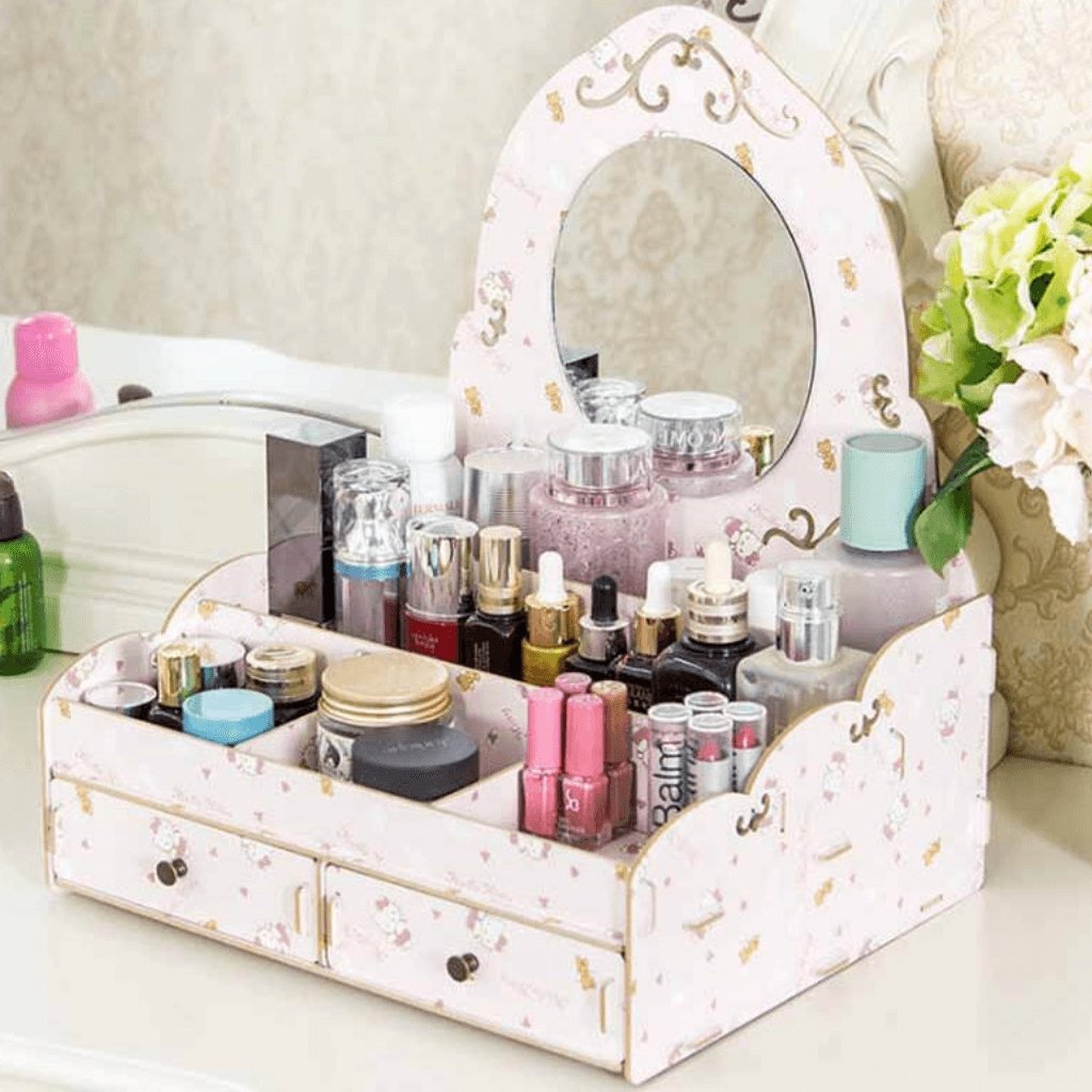 Rangement Maquillage Miroir - Range Maquillage