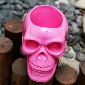 Support Crâne pour Pinceaux de Maquillage - Range Maquillage