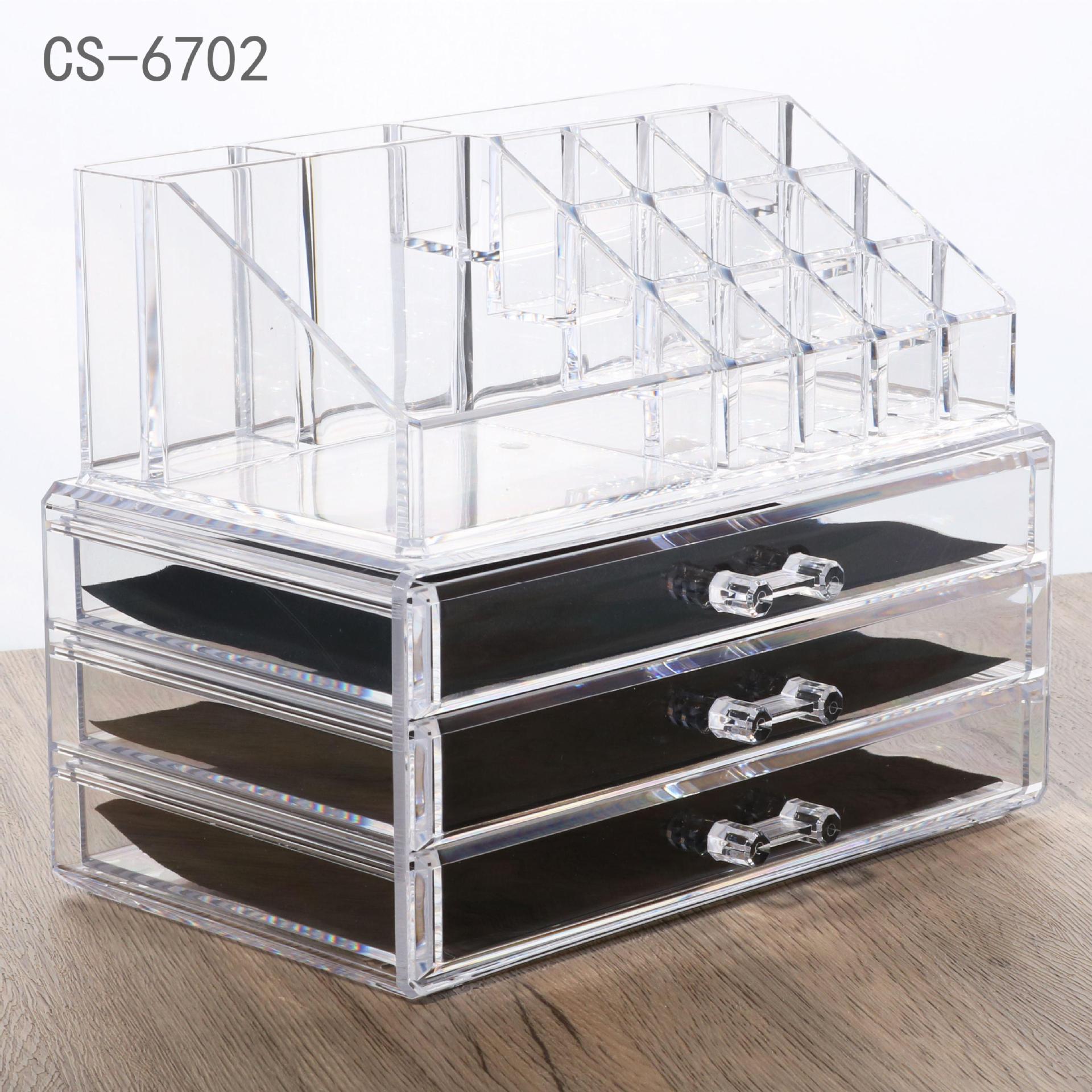 Organisateur de maquillage transparent - Range Maquillage