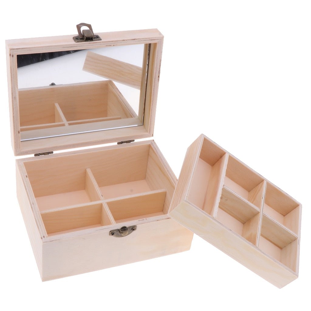 Organisateur maquillage bois - Range Maquillage