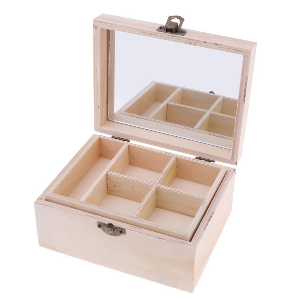Organisateur maquillage bois - Range Maquillage
