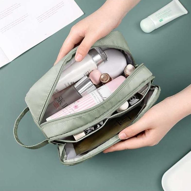 Trousse de Maquillage Double Compartiment Lehuo Travel™ - Range Maquillage