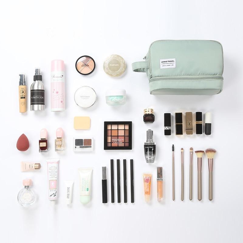 Trousse de Maquillage Double Compartiment Lehuo Travel™ - Range Maquillage