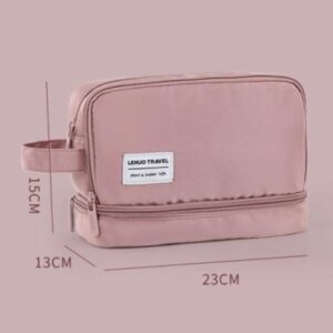 Trousse de Maquillage Double Compartiment Lehuo Travel™ - Range Maquillage