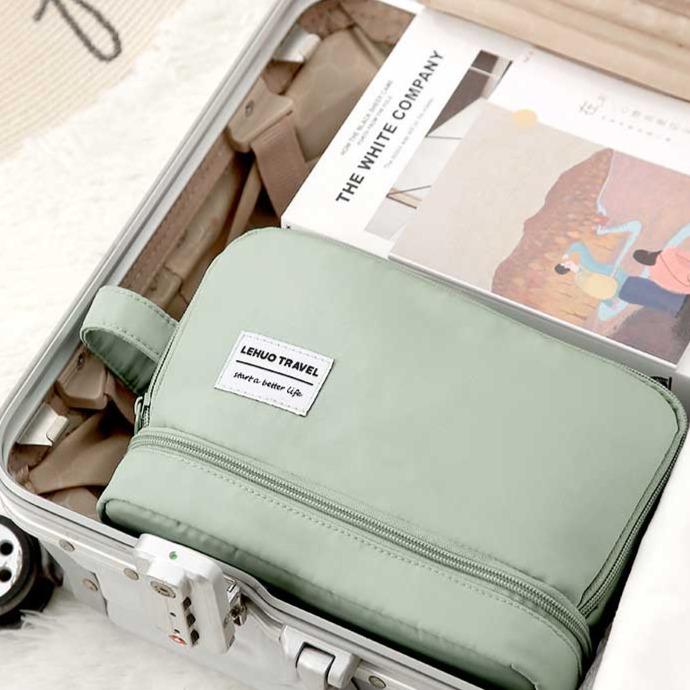 Trousse de Maquillage Double Compartiment Lehuo Travel™ - Range Maquillage