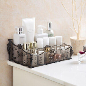 Rangement Maquillage en Plastique Transparent