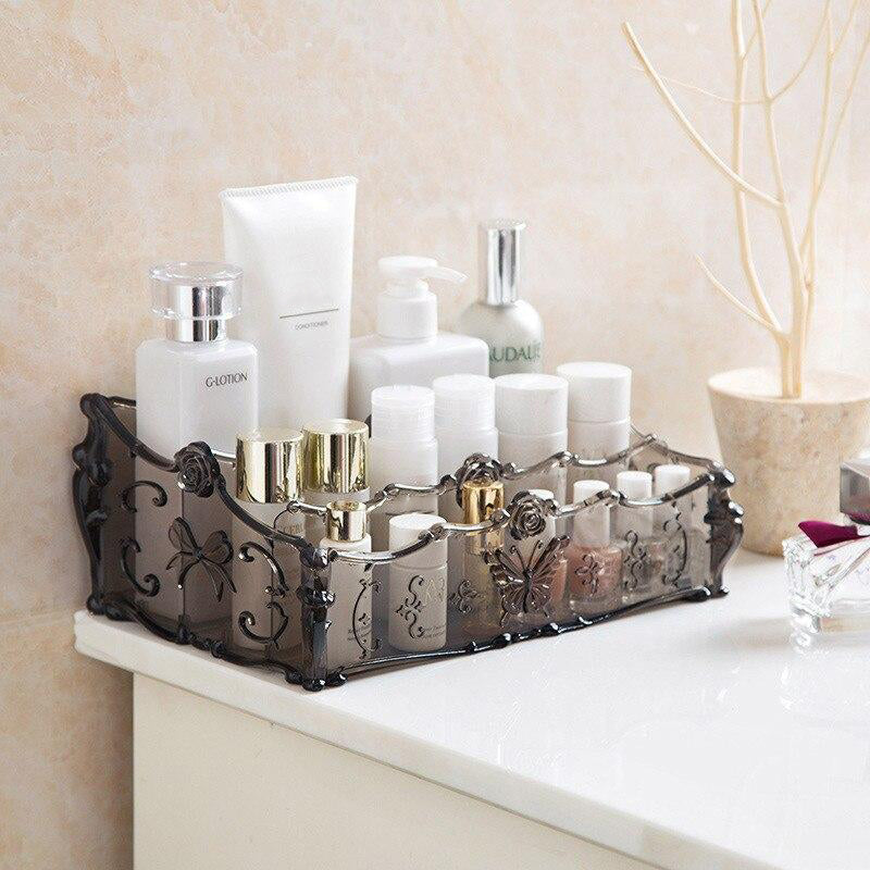 Rangement Maquillage en Plastique Transparent