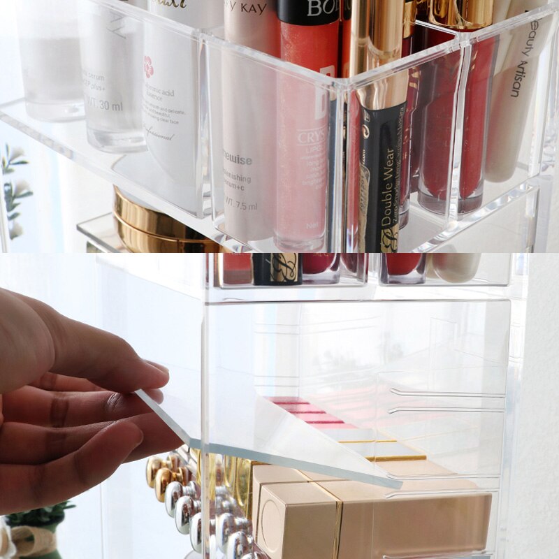 Grand Organisateur de Maquillage Transparent