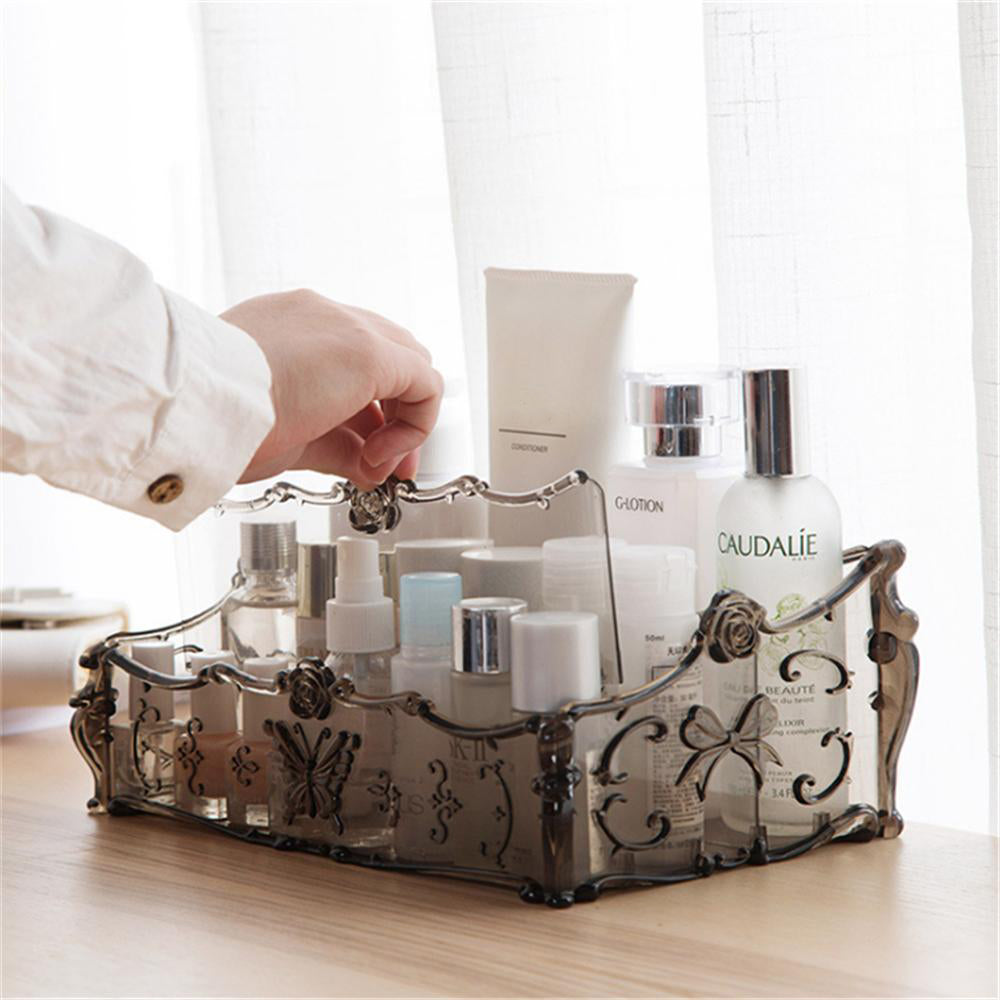 Rangement Maquillage en Plastique Transparent