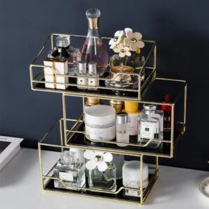 Organisateur de Maquillage Doré - Range Maquillage