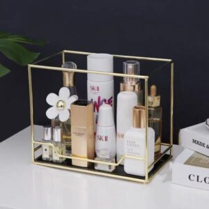 Organisateur de Maquillage Doré - Range Maquillage