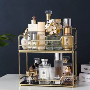 Organisateur de Maquillage Doré - Range Maquillage