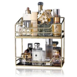 Organisateur de Maquillage Doré - Range Maquillage
