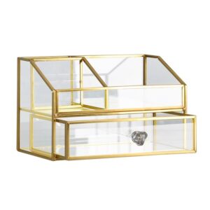 Organisateur de Maquillage en Verre - Range Maquillage