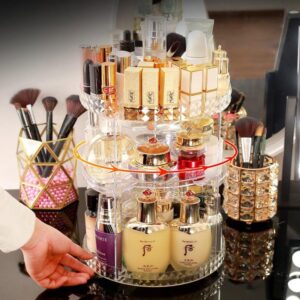 Organisateur de maquillage rotatif modulable - Range Maquillage