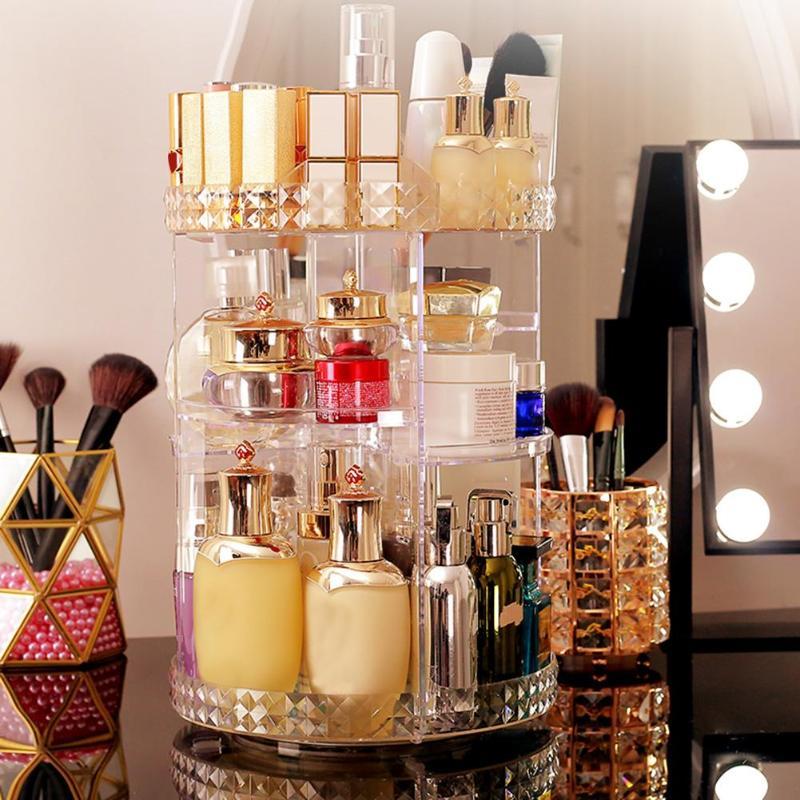 Organisateur de maquillage rotatif modulable - Range Maquillage