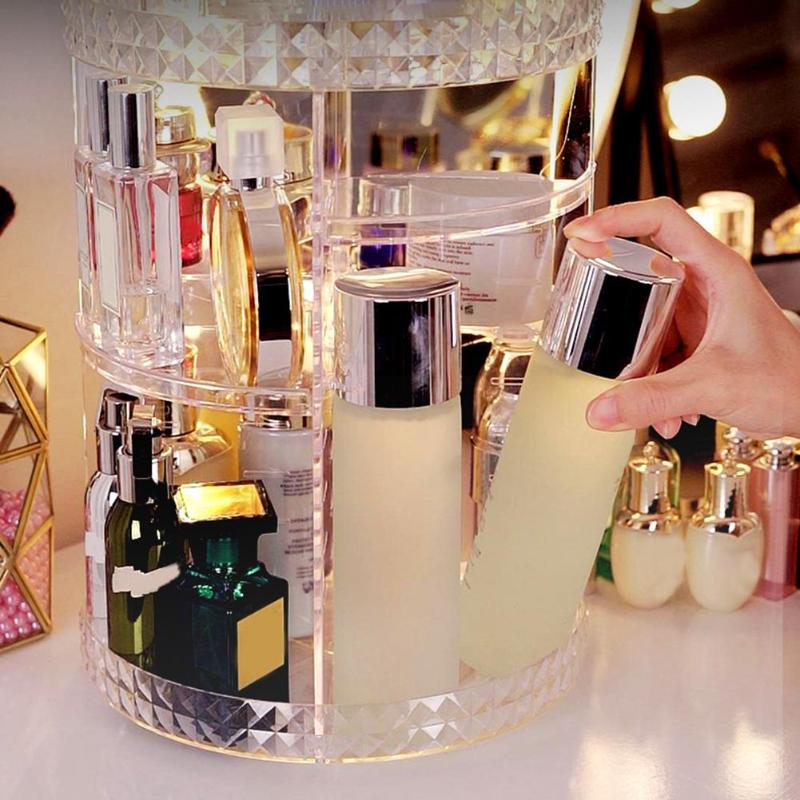 Organisateur de maquillage rotatif modulable - Range Maquillage