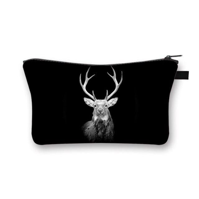 Pochette Maquillage Noir Sauvage - Range Maquillage