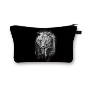 Pochette Maquillage Noir Sauvage - Range Maquillage