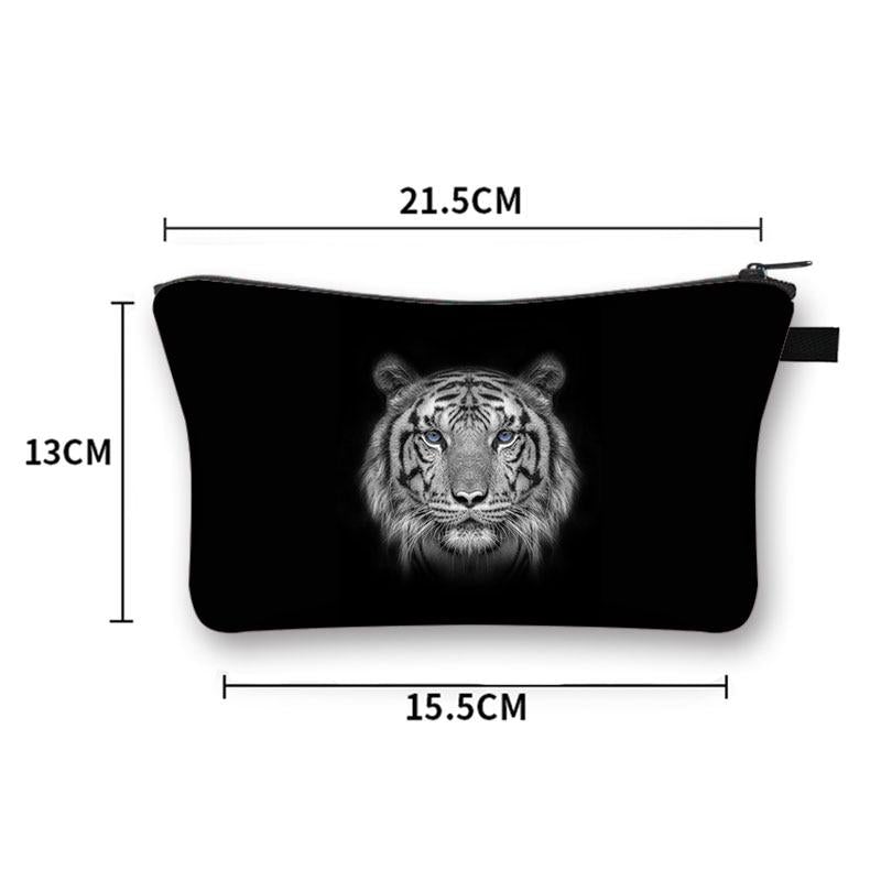 Pochette Maquillage Noir Sauvage - Range Maquillage