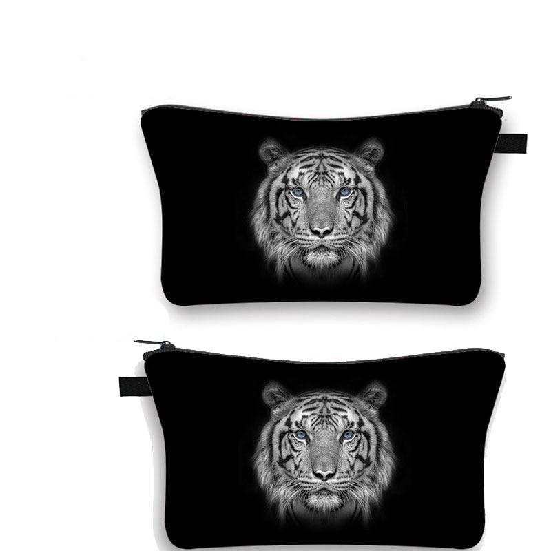 Pochette Maquillage Noir Sauvage - Range Maquillage