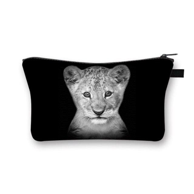 Pochette Maquillage Noir Sauvage - Range Maquillage