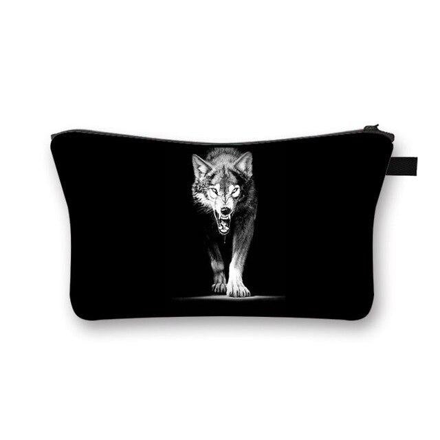 Pochette Maquillage Noir Sauvage - Range Maquillage