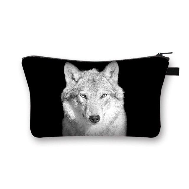 Pochette Maquillage Noir Sauvage - Range Maquillage