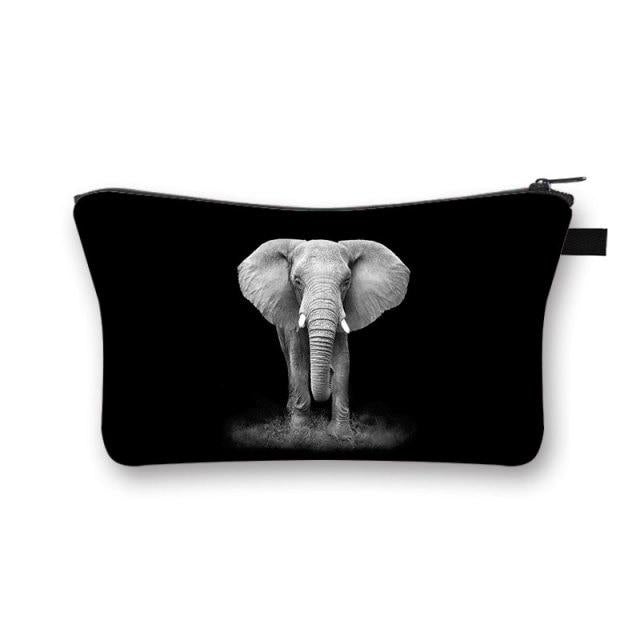 Pochette Maquillage Noir Sauvage - Range Maquillage