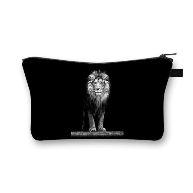 Pochette Maquillage Noir Sauvage - Range Maquillage