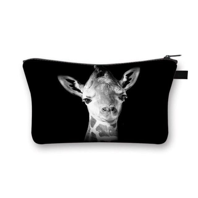 Pochette Maquillage Noir Sauvage - Range Maquillage
