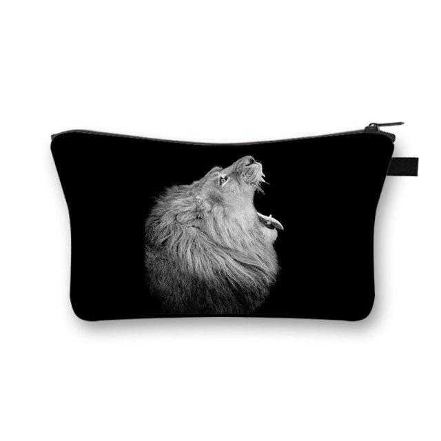 Pochette Maquillage Noir Sauvage - Range Maquillage