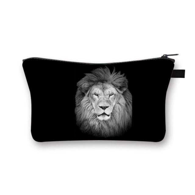 Pochette Maquillage Noir Sauvage - Range Maquillage