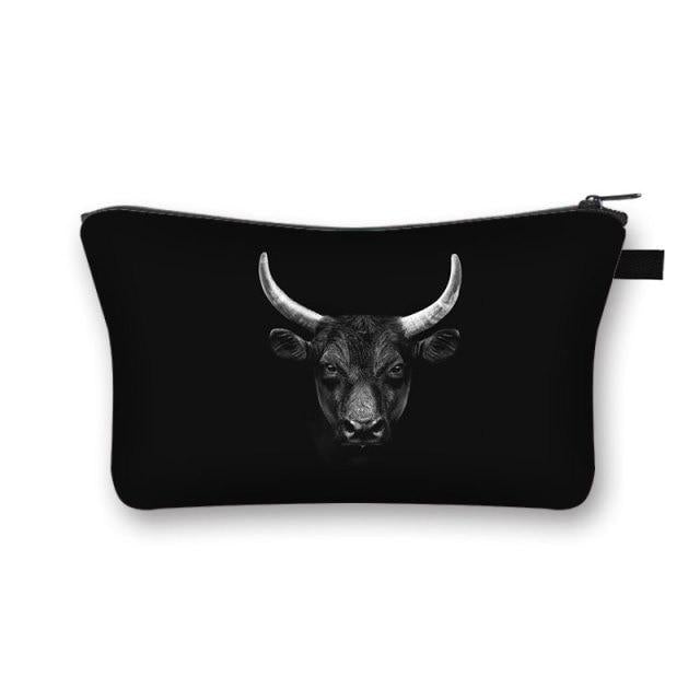 Pochette Maquillage Noir Sauvage - Range Maquillage