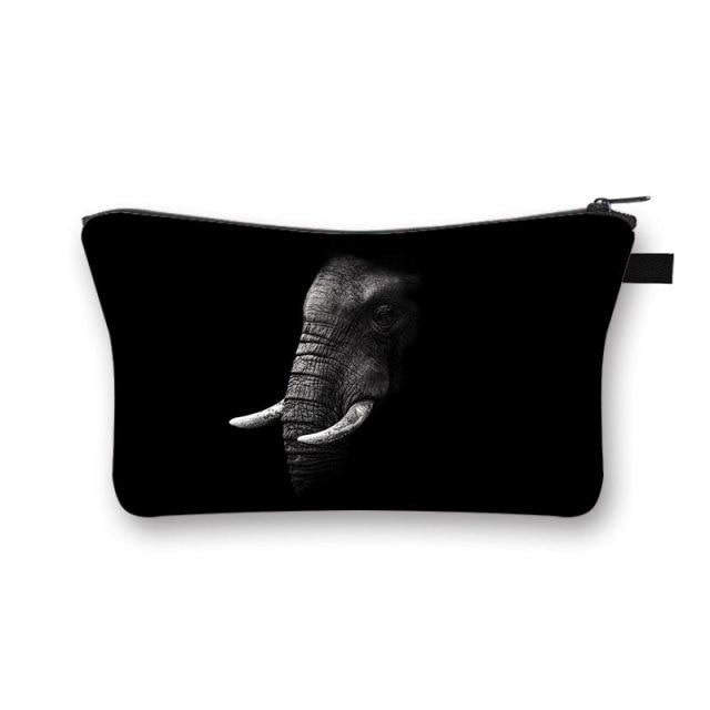 Pochette Maquillage Noir Sauvage - Range Maquillage