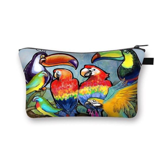 Pochette Maquillage Oiseaux - Range Maquillage