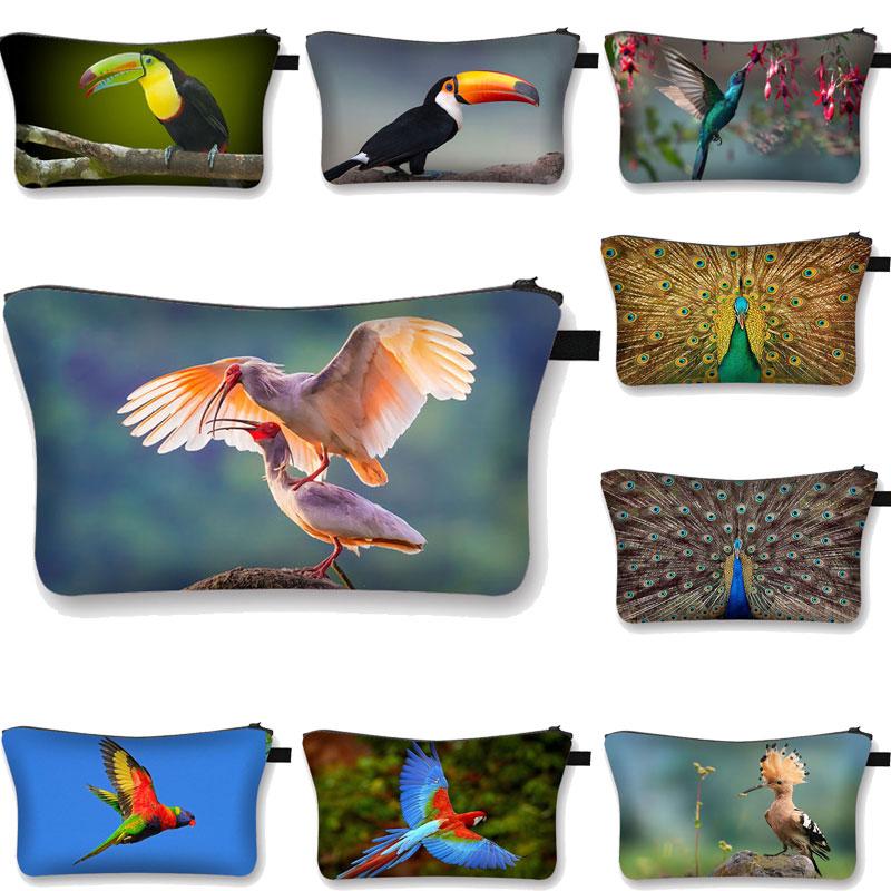 Pochette Maquillage Oiseaux - Range Maquillage