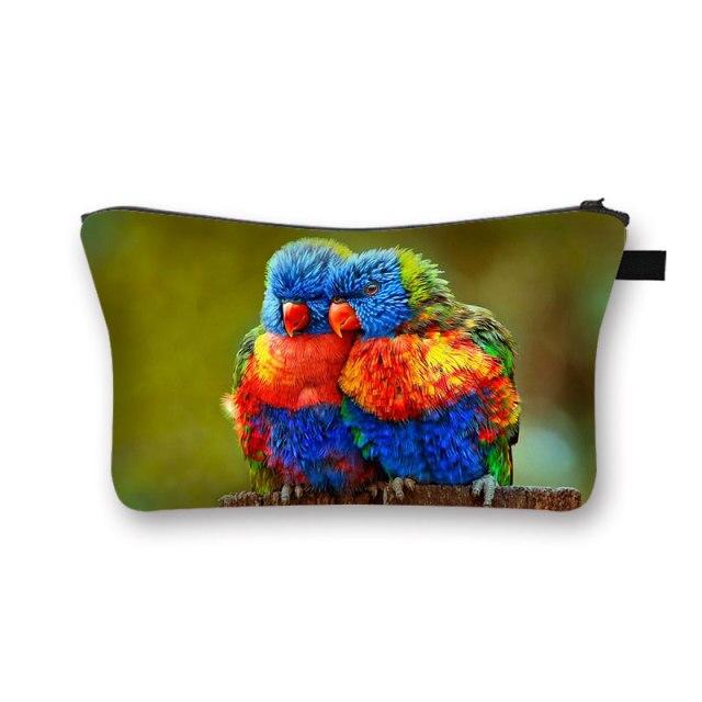 Pochette Maquillage Oiseaux - Range Maquillage