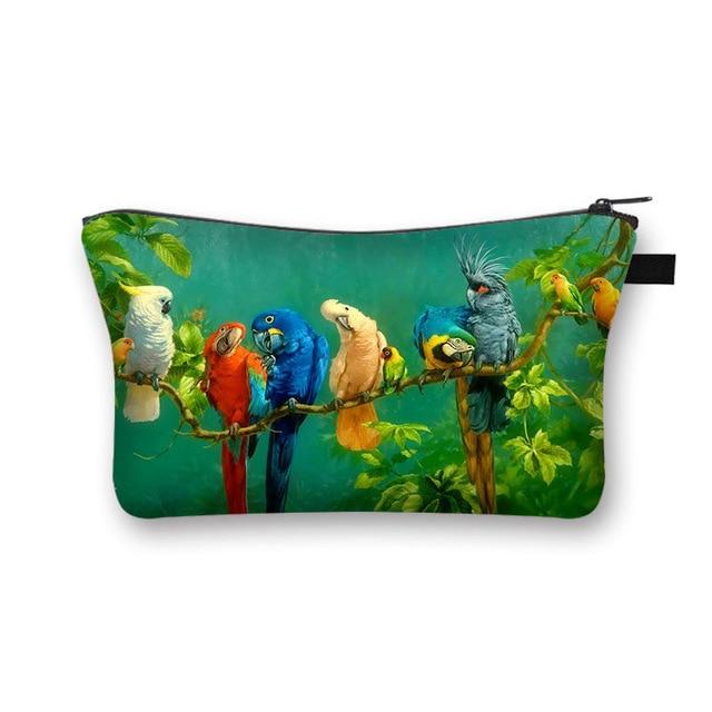 Pochette Maquillage Oiseaux - Range Maquillage