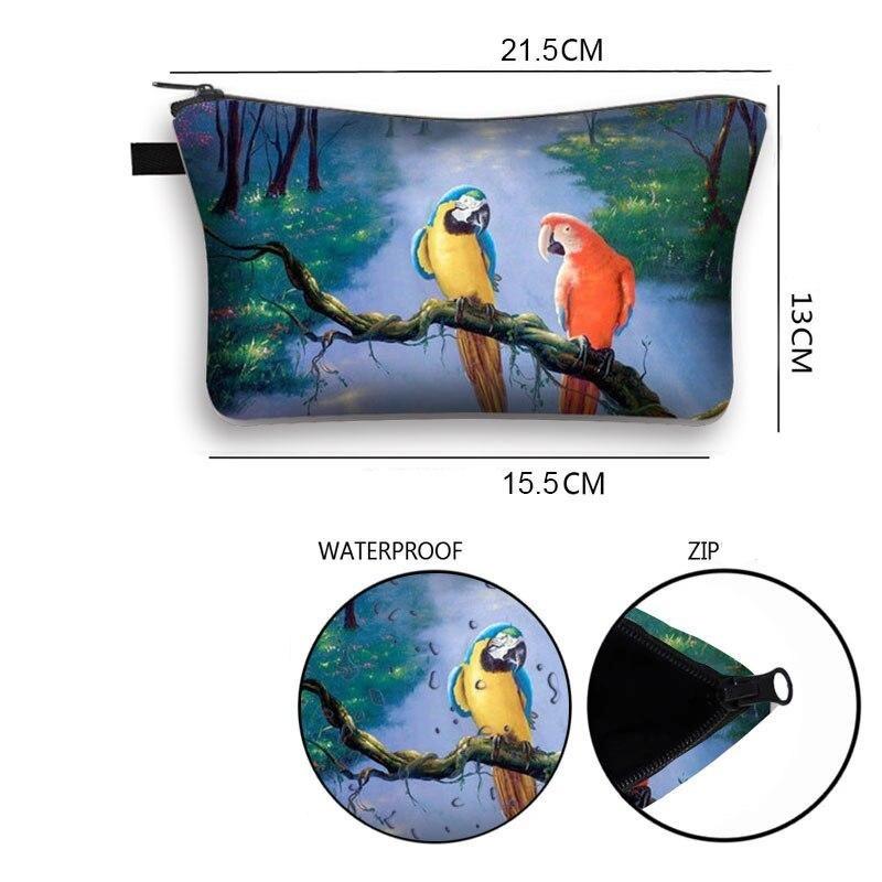 Pochette Maquillage Oiseaux - Range Maquillage
