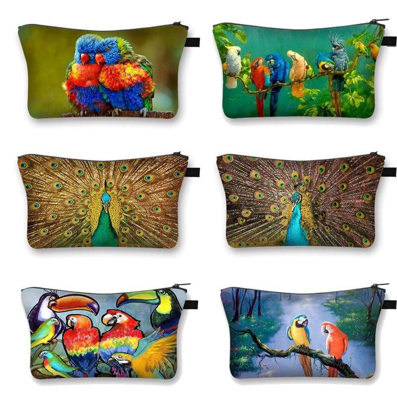 Pochette Maquillage Oiseaux - Range Maquillage