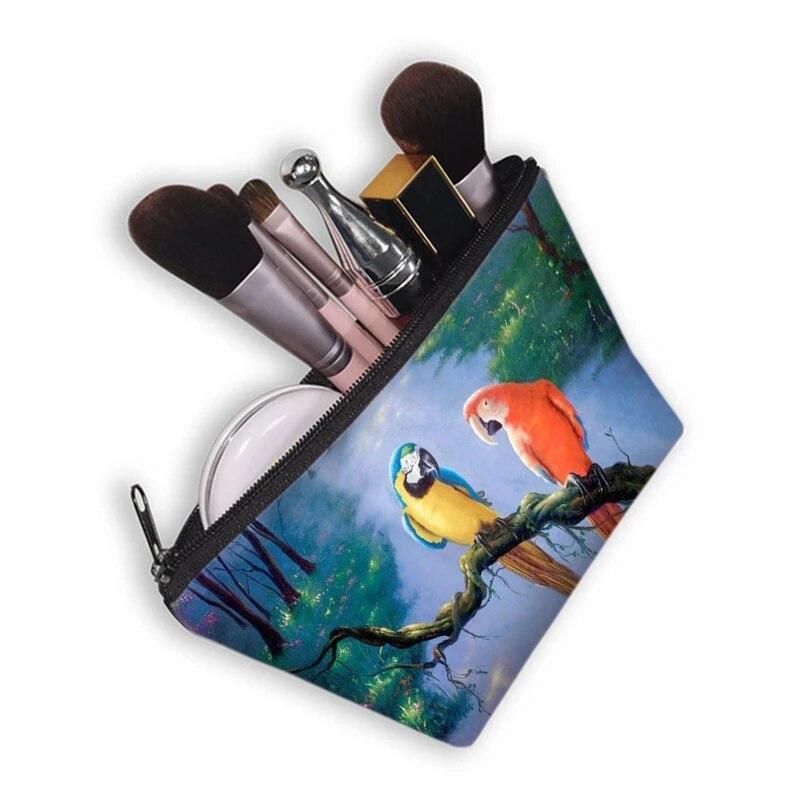 Pochette Maquillage Oiseaux - Range Maquillage