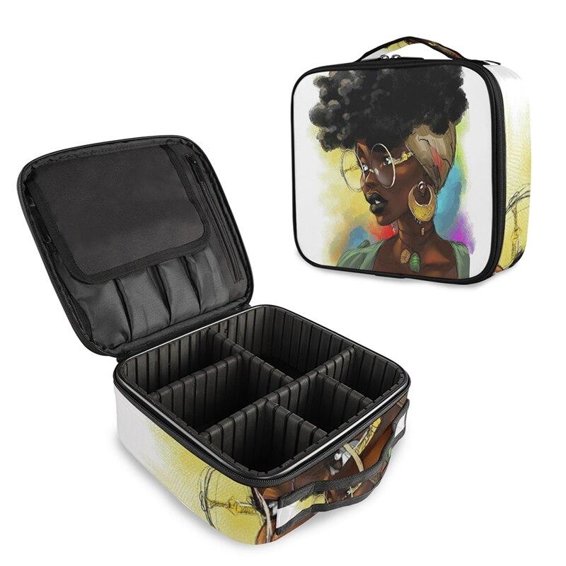 Trousse Afro pour Rangement de Maquillage