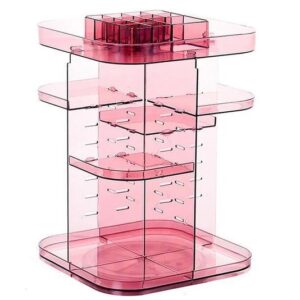 Organisateur de maquillage pivotant transparent