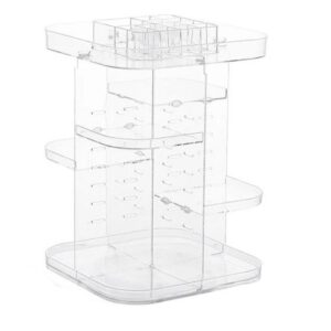 Organisateur de maquillage pivotant transparent