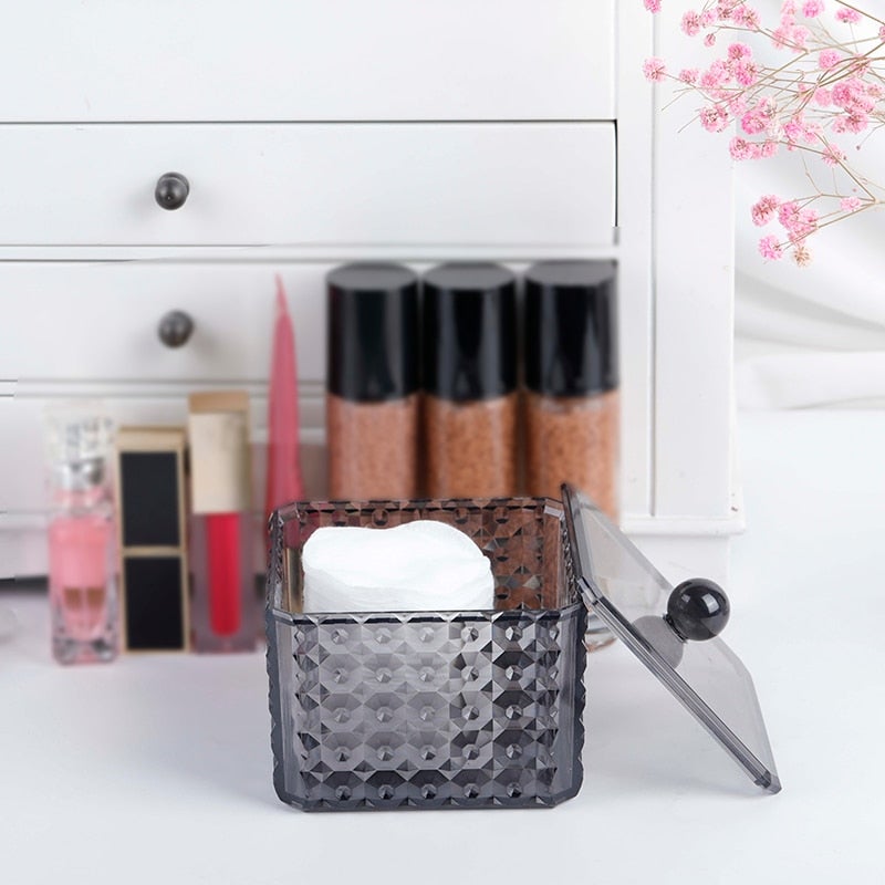 Rangement de Coton et Coton Tige - Range Maquillage